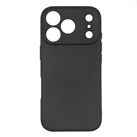 Чехол силиконовый для iPhone 17 Pro, с микрофиброй внутри, с защитой камеры, X-CASE, черный