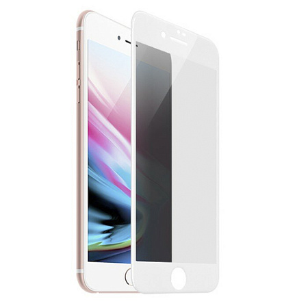 Защитное стекло для iPhone 7/8/SE (2020) (A6), HOCO, Shatterproof edges full screen anti-spy tempered gla, белое