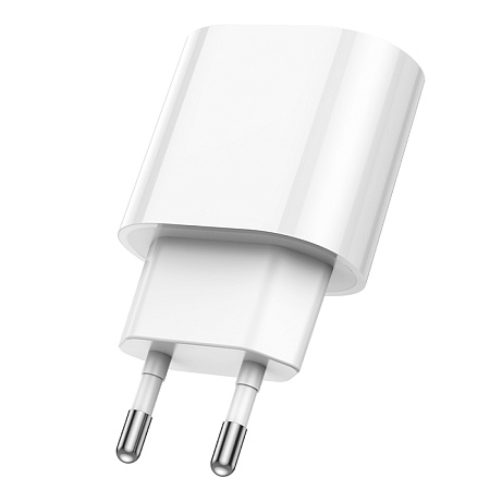 Сетевое зарядное устройство, 1 PD 20W + 1 USB 3.0 QC (C109A), HOCO, белый