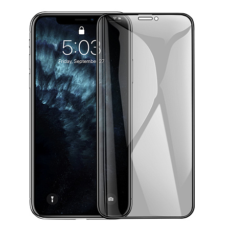 Защитное стекло на iPhone XS Max/11 Pro Max (G11), HOCO, Full screen HD privacy protection tempered glass, черное
