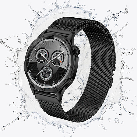 Ремешок на руку универсальный для умных часов 20мм, HOCO, WH16, Milanese loop, Precioso series, черный
