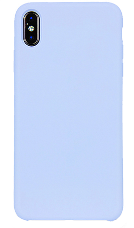 Чехол-накладка для iPhone X/XS, Silicon Case, светло голубой (15)
