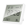 Электронные часы, гигрометр и термометр, HX41, HOCO, дисплей: LCD, белый
