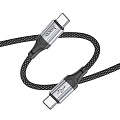 Кабель Type-C на Type-C, HOCO, X102, 1м, 60W, черный
