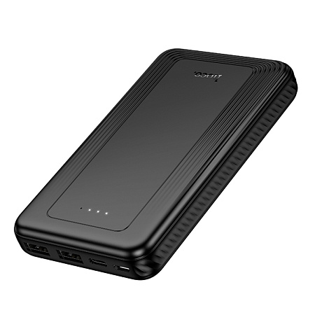 Универсальный Доп. Аккумулятор 10000mAh, J165, HOCO, 2 USB (5V/2.0A), черный