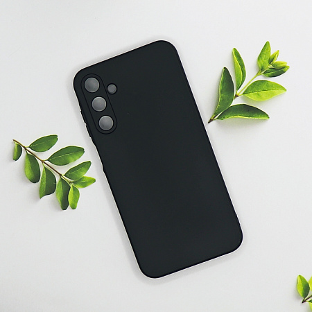 Чехол силиконовый для Samsung Galaxy A15 (4G), с защитой камеры, X-CASE, черный