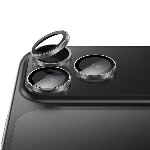 Защитное стекло для iPhone 17 Pro/17 Pro Max, V13, HOCO, на заднюю камеру, черный