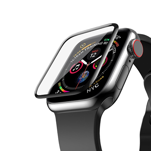 Защитное стекло на Apple Watch, HOCO, 38mm, 3D, черное