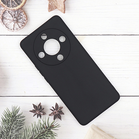 Чехол силиконовый для Honor X9D, с микрофиброй внутри, с защитой камеры, X-CASE, черный