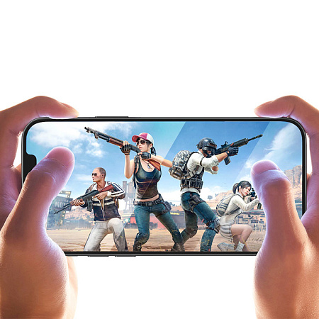 Защитное стекло на iPhone 12 Pro Max (6.7) A19, HOCO, Shatterproof ultra-fine edge full screen HD tempered film, черное