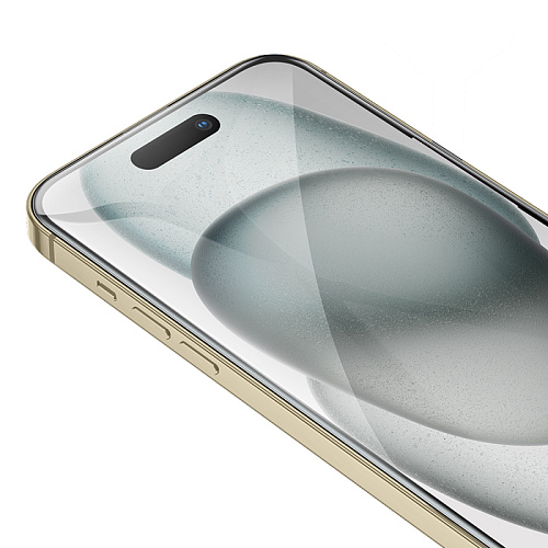 Защитное стекло для iPhone 15 Plus/16 Plus, G777, HOCO, anti-static, черное