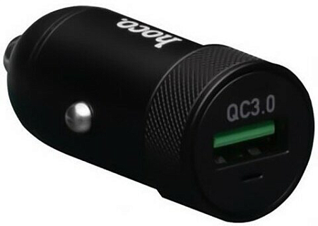 Автомобильное зарядное устройство, 1 USB 18W, QC3.0 (Z32A), HOCO, черный