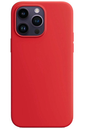 Чехол-накладка для iPhone 14 Pro Max, Silicon Case, без лого, красный