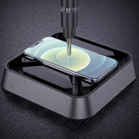 Защитное стекло на iPhone 12 (6.1)/12 Pro (6.1) G8, HOCO, 3D Full screen fine edge anti-fall tempered glass, черное