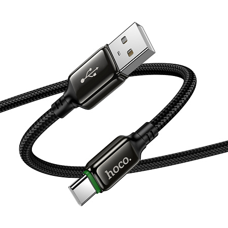 USB Кабель Type-C, HOCO, X127, 1м, оплетка, черный