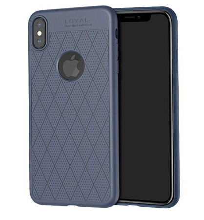 Чехол силиконовый для iPhone XS Max, HOCO, Admire series, синий