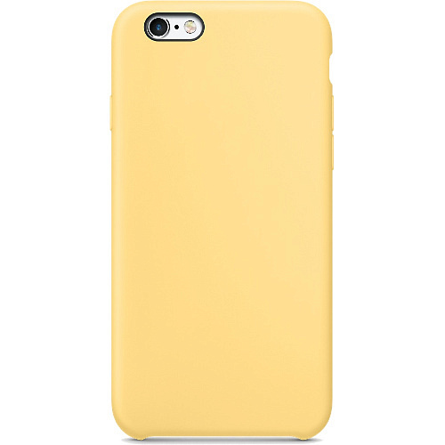 Чехол - накладка для iPhone 6/6S, Silicon Case, желтый