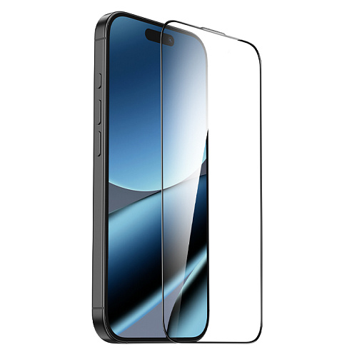 Защитное стекло для iPhone 16 Pro/17, G777, HOCO, anti-static, черное