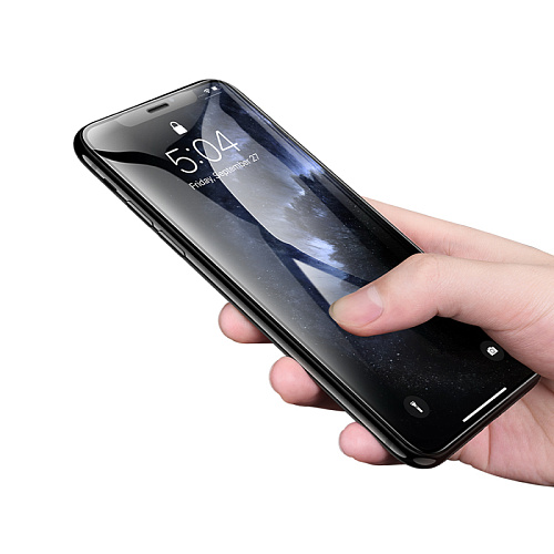 Защитное стекло на iPhone X/XS/11 Pro (G777), HOCO, anti-static, черное