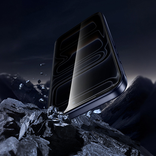 Защитное стекло для iPhone 17 Pro, G15, HOCO, Guardian shield series full-screen anti-spy tempered glass, черное