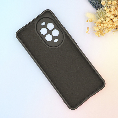 Чехол силиконовый для Huawei Nova 13 Pro, с микрофиброй внутри, с защитой камеры, X-CASE, черный