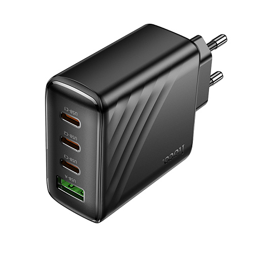 Сетевое зарядное устройство, 1 USB 3.0 QC+3 PD 67W (CS27A), HOCO, черный