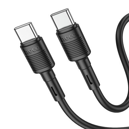 Кабель Type-C на Type-C, HOCO, X83, 1м, 60W, черный