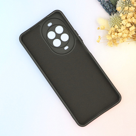 Чехол силиконовый для Huawei Nova 14 Pro, с микрофиброй внутри, с защитой камеры, X-CASE, черный