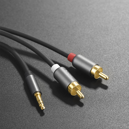 AUX Audio кабель 3,5 мм, UPA10, HOCO, колокольчики, Double lotus rca audio