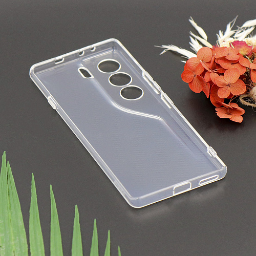 Чехол силиконовый для TECNO Camon 40, с защитой камеры, X-CASE, прозрачный