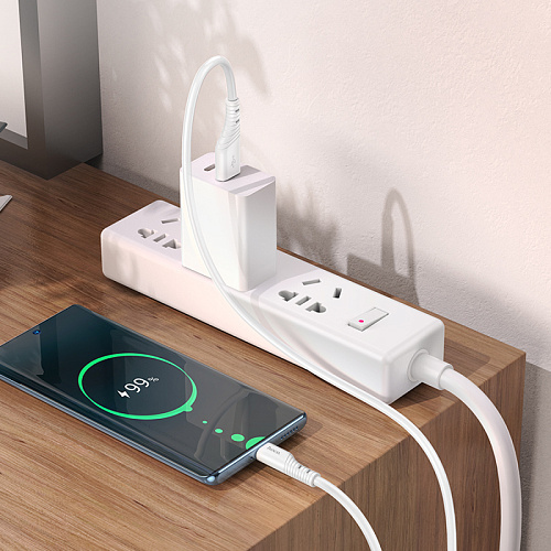 USB Кабель Type-C, HOCO, X97, 1м, силиконовый, белый
