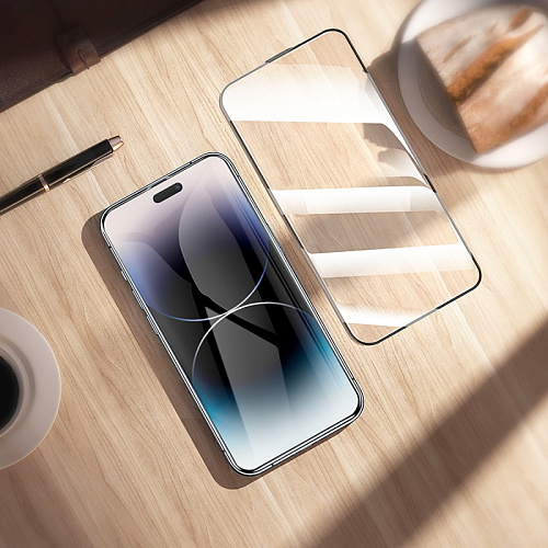 Защитное стекло для iPhone 14 Pro, A777, HOCO, HD, рамка черная