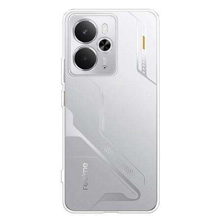Чехол силиконовый для Realme 14 (5G), с защитой камеры, X-CASE, прозрачный
