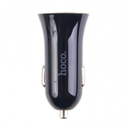 Автомобильное зарядное устройство, 2 USB 2.4A (UC204), HOCO, черный