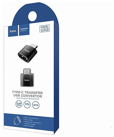 Переходник OTG Type-C на USB, UA5, HOCO