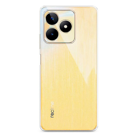 Чехол силиконовый для Realme C51/C53/Note 50 (4G)/Narzo N53, с защитой камеры, X-CASE, прозрачный