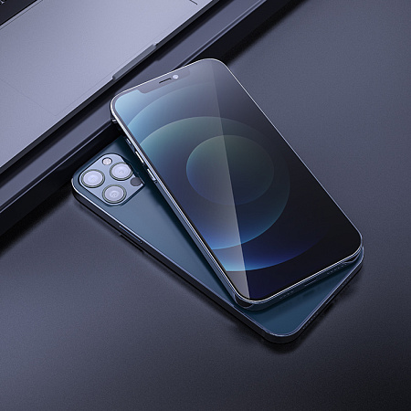 Защитное стекло на iPhone 12 (6.1)/12 Pro (6.1) G11, HOCO, Full screen HD privacy protection tempered glass, черное
