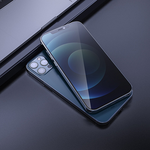 Защитное стекло на iPhone 12 (6.1)/12 Pro (6.1) G11, HOCO, Full screen HD privacy protection tempered glass, черное