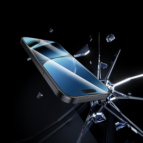 Защитное стекло для iPhone 16 Pro/17, G777, HOCO, anti-static, черное