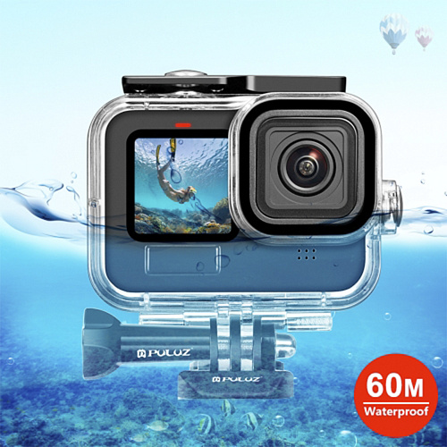 Чехол для GoPro HERO 13/12/11/10/9, для дайвинга 60 м погружение, вакуумный, PULUZ