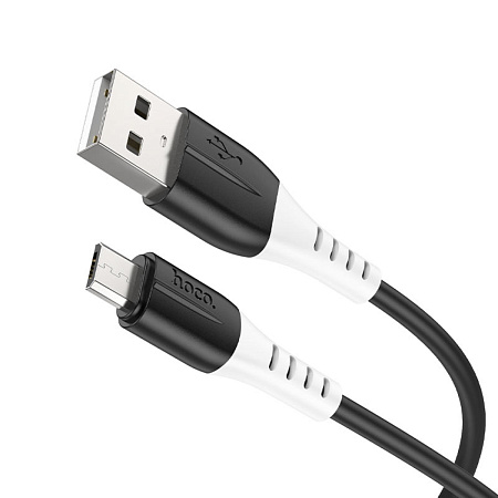 USB Кабель Micro, HOCO, X82, силиконовый, 1м, черный