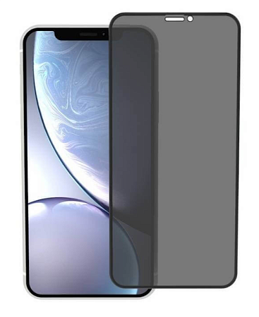 Защитное стекло на iPhone XS MAX/11 Pro Max (6.5), 3D матовый черный, тех.паке, X-CASE