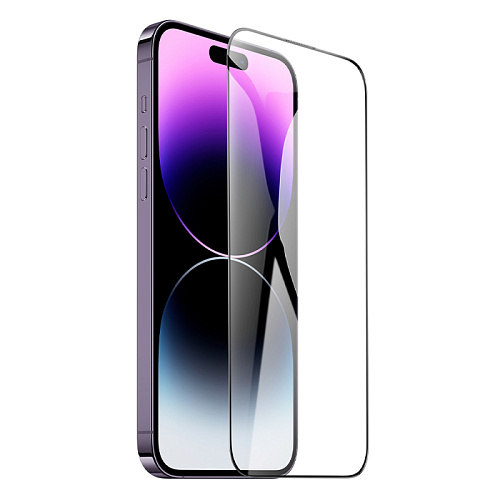 Защитное стекло для iPhone 14 Pro Max, G777, HOCO, anti-static, черное