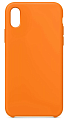 Чехол-накладка для iPhone X/XS, Silicon Case, оранжевый