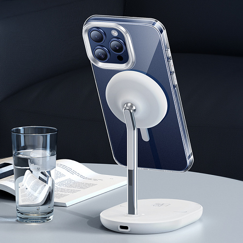 Чехол для iPhone 15 Pro, PC, Магнитный (MagSafe), AS3, HOCO, прозрачный