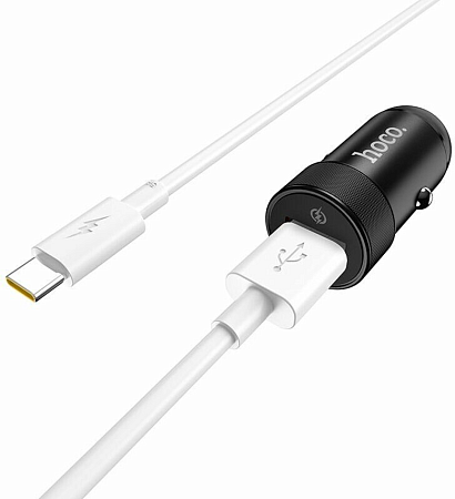 Автомобильное зарядное устройство, 1 USB 18W, QC3.0 (Z32A), HOCO, черный