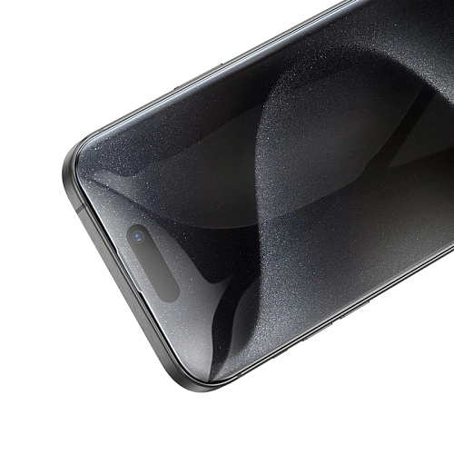 Защитное стекло для iPhone 15 Pro, A777, HOCO, HD, рамка черная