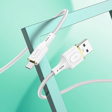 USB Кабель Micro, HOCO, X95, белый