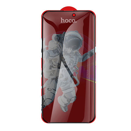 Защитное стекло для iPhone 15 Plus//16 Plus, G15, HOCO, Guardian shield series full-screen anti-spy, черное