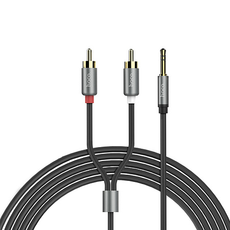 AUX Audio кабель 3,5 мм, UPA10, HOCO, колокольчики, Double lotus rca audio